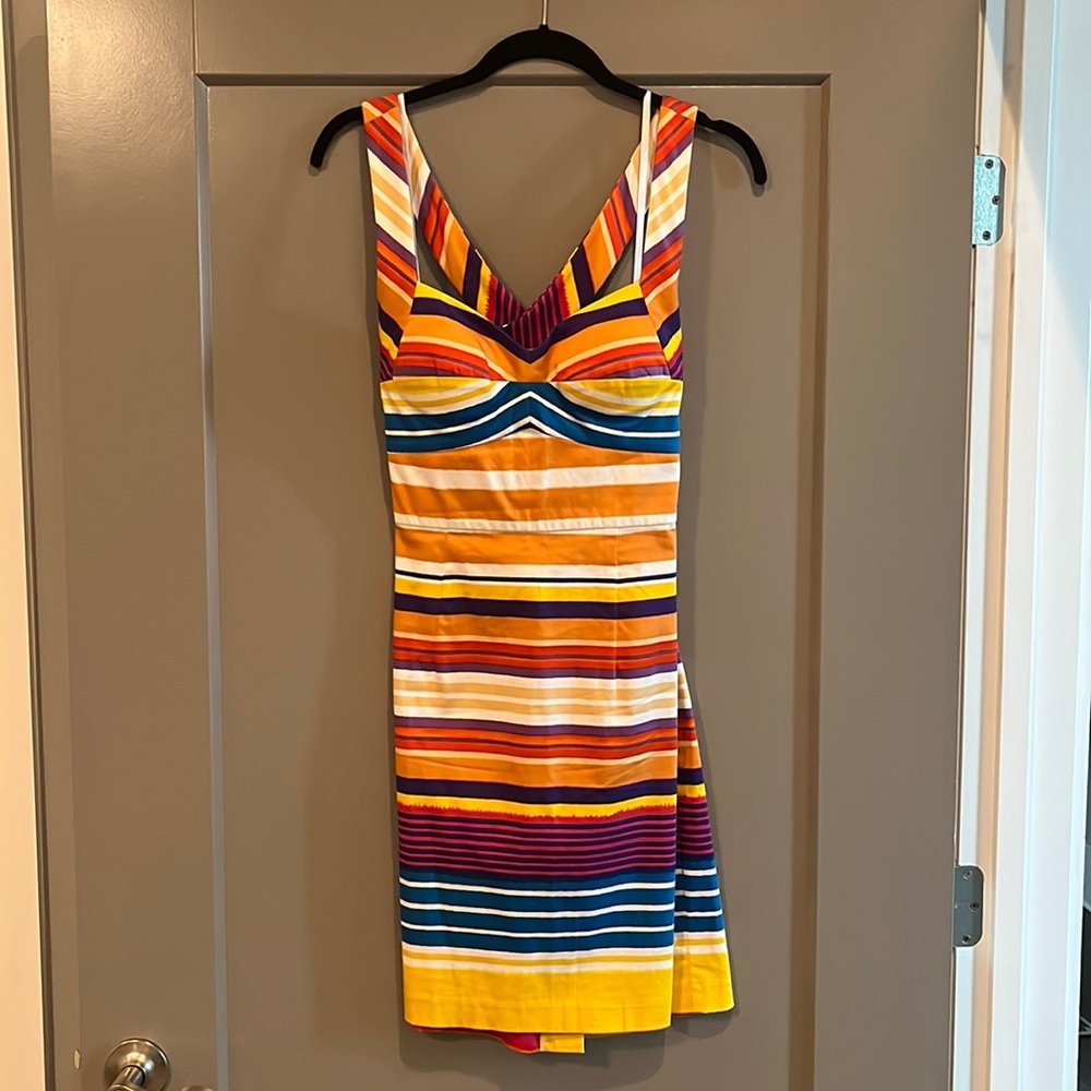 Colorful striped dress
